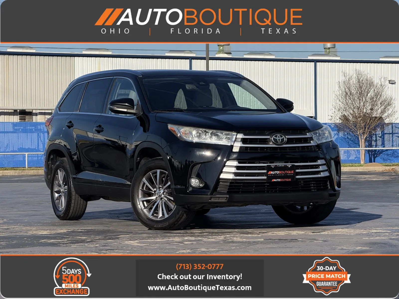 Black 2019 Toyota Highlander XLE for sale in Alvin, TX
