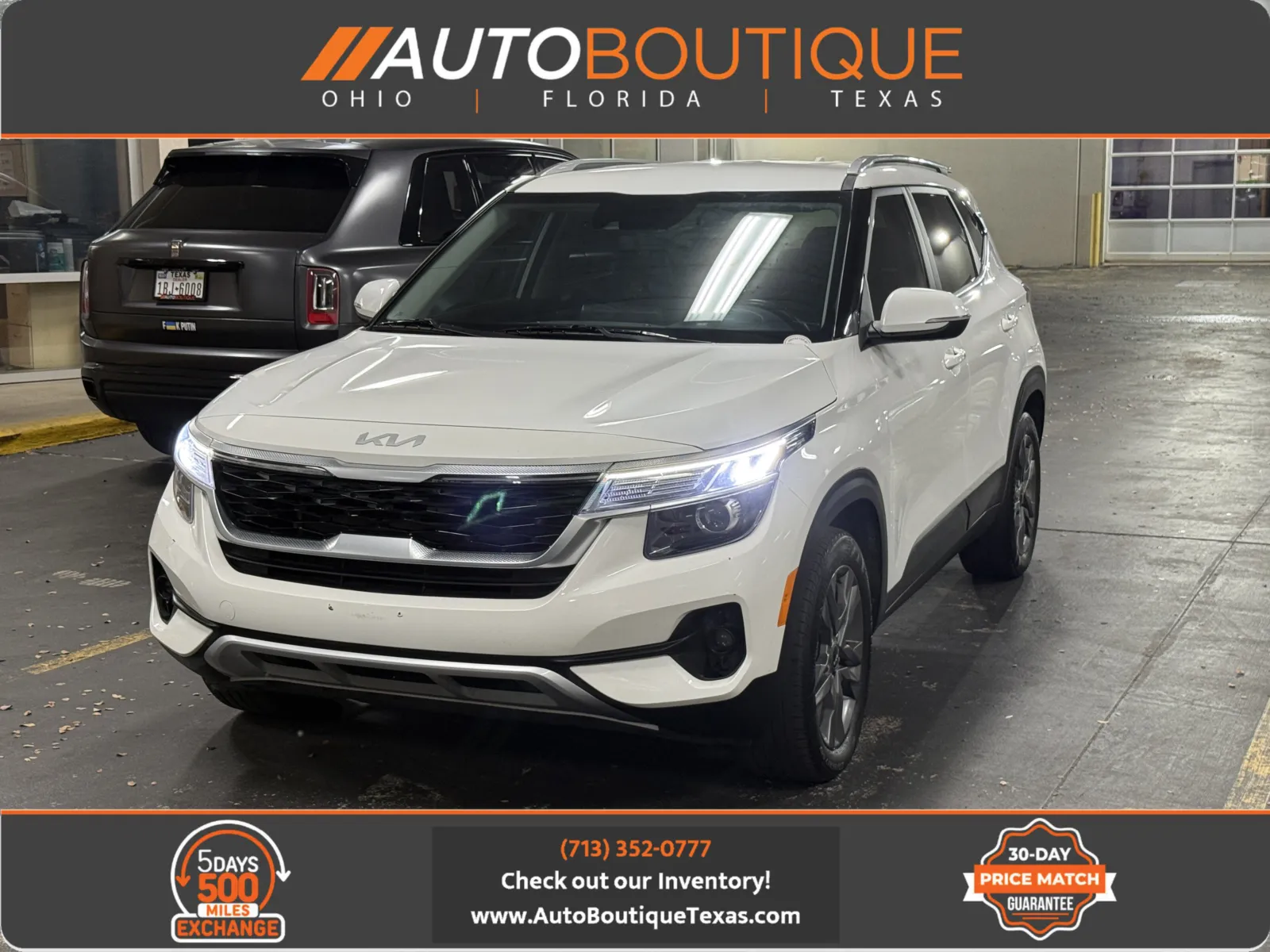 White 2023 Kia Seltos S for sale in Alvin, TX