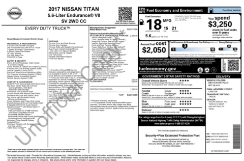 Photos of 2017 Nissan Titan SV for sale in Alvin, TX at Auto Boutique Texas