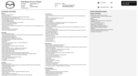 Photos of 2025 Mazda CX-5 2.5 S Select Package for sale in Alvin, TX at Auto Boutique Texas