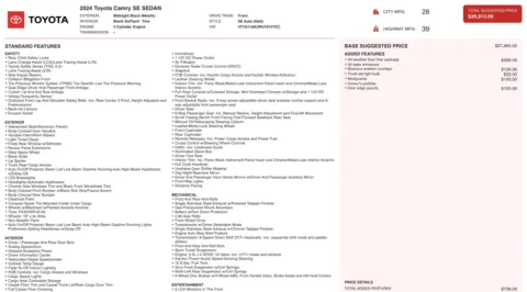 Photos of 2024 Toyota Camry SE for sale in Alvin, TX at Auto Boutique Texas