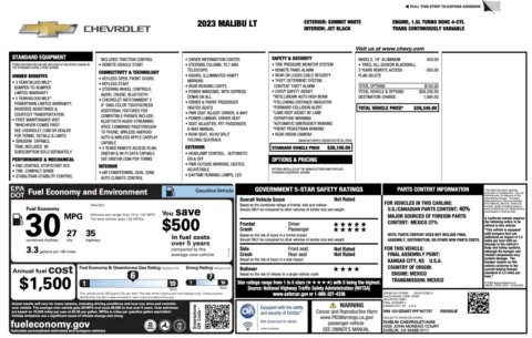 Photos of 2023 Chevrolet Malibu LT for sale in Alvin, TX at Auto Boutique Texas