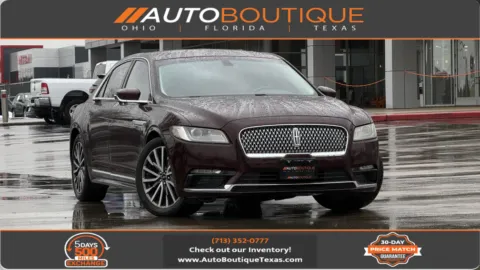 Red 2017 Lincoln Continental Select for sale in Alvin, TX
