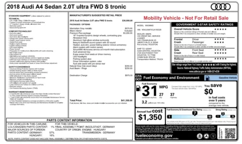 More photos of 2018 Audi A4 Premium Plus at Auto Boutique Texas, TX