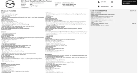 Photos of 2021 Mazda Mazda6 Grand Touring Reserve for sale in Alvin, TX at Auto Boutique Texas