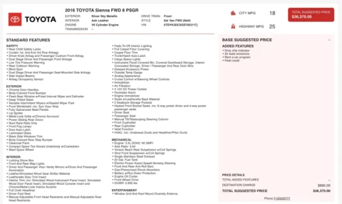 More photos of 2016 Toyota Sienna XLE at Auto Boutique Texas, TX