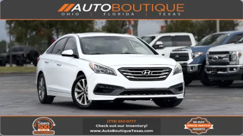 White 2017 Hyundai Sonata Limited for sale in Alvin, TX