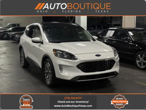 White 2020 Ford Escape Titanium Hybrid for sale in Alvin, TX