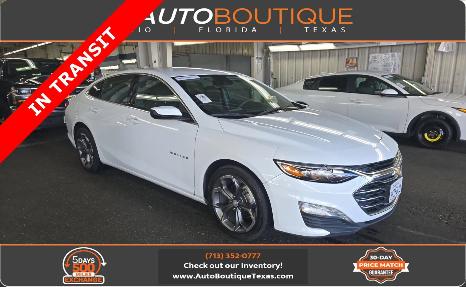 White 2023 Chevrolet Malibu LT for sale in Alvin, TX