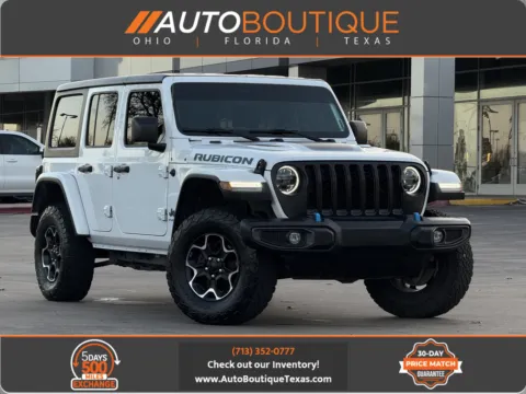 White 2023 Jeep Wrangler 4xe Rubicon for sale in Alvin, TX