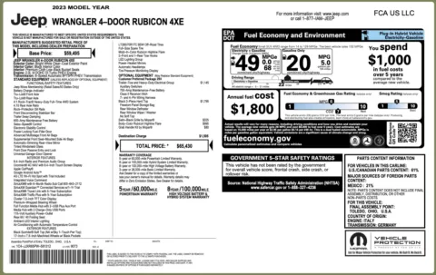 Photos of 2023 Jeep Wrangler 4xe Rubicon for sale in Alvin, TX at Auto Boutique Texas