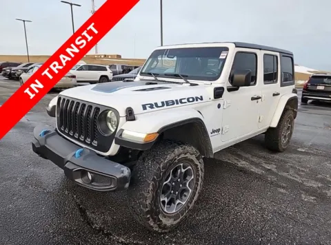 White 2023 Jeep Wrangler 4xe Rubicon for sale in Alvin, TX