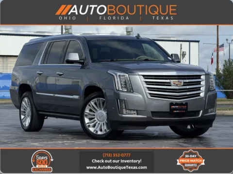 Gray 2019 Cadillac Escalade ESV Platinum for sale in Alvin, TX