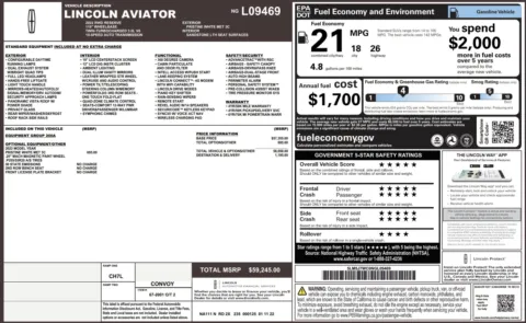 Photos of 2022 Lincoln Aviator Reserve for sale in Alvin, TX at Auto Boutique Texas