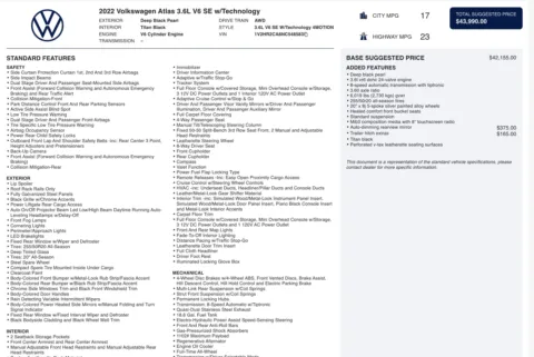 Photos of 2022 Volkswagen Atlas 3.6L V6 SE w Technology for sale in Alvin, TX at Auto Boutique Texas