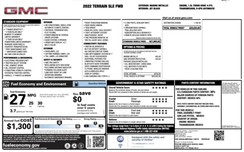 Photos of 2022 GMC Terrain SLE for sale in Alvin, TX at Auto Boutique Texas