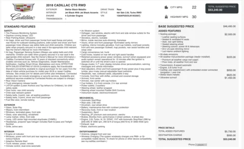 Photos of 2018 Cadillac CTS Sedan RWD for sale in Alvin, TX at Auto Boutique Texas