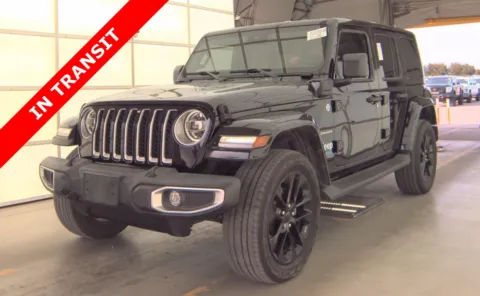 Black 2021 Jeep Wrangler 4xe Unlimited Sahara for sale in Alvin, TX
