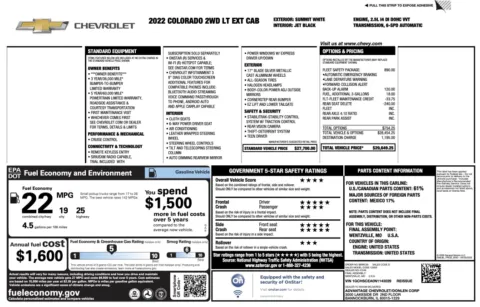 Photos of 2022 Chevrolet Colorado 2WD LT for sale in Alvin, TX at Auto Boutique Texas