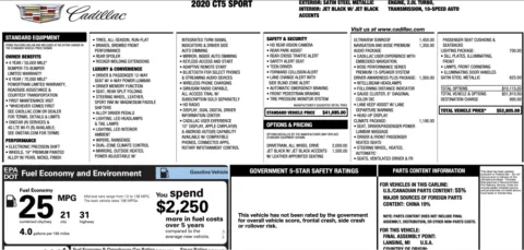 Photos of 2020 Cadillac CT5 Sport for sale in Alvin, TX at Auto Boutique Texas