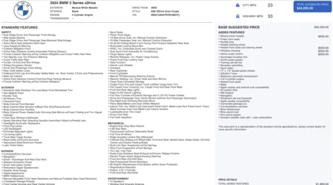 Photos of 2024 BMW 2 Series 228i xDrive for sale in Alvin, TX at Auto Boutique Texas