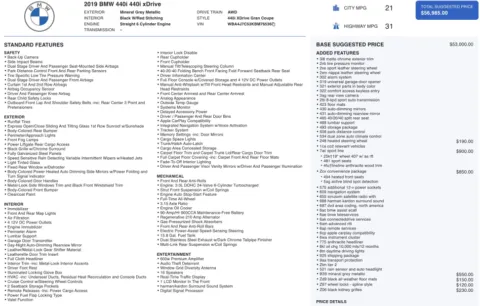 Photos of 2019 BMW 4 Series 440i xDrive for sale in Alvin, TX at Auto Boutique Texas