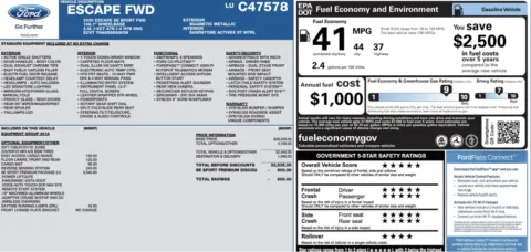 Photos of 2020 Ford Escape SE Sport Hybrid for sale in Alvin, TX at Auto Boutique Texas