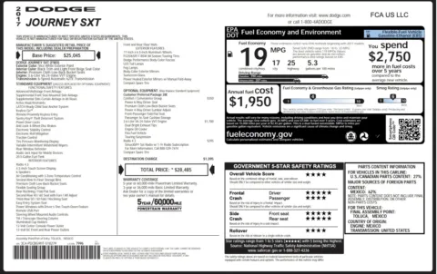 Photos of 2017 Dodge Journey SXT for sale in Alvin, TX at Auto Boutique Texas