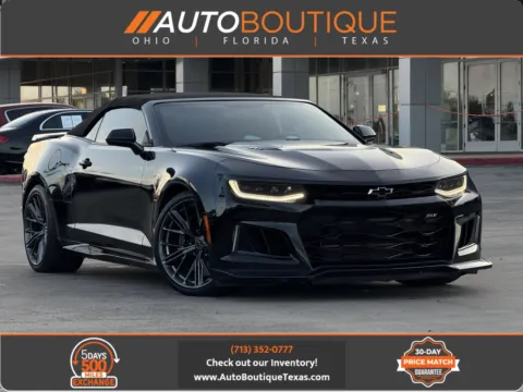 Black 2022 Chevrolet Camaro ZL1 for sale in Alvin, TX