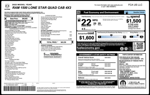 Photos of 2022 Ram 1500 Lone Star for sale in Alvin, TX at Auto Boutique Texas