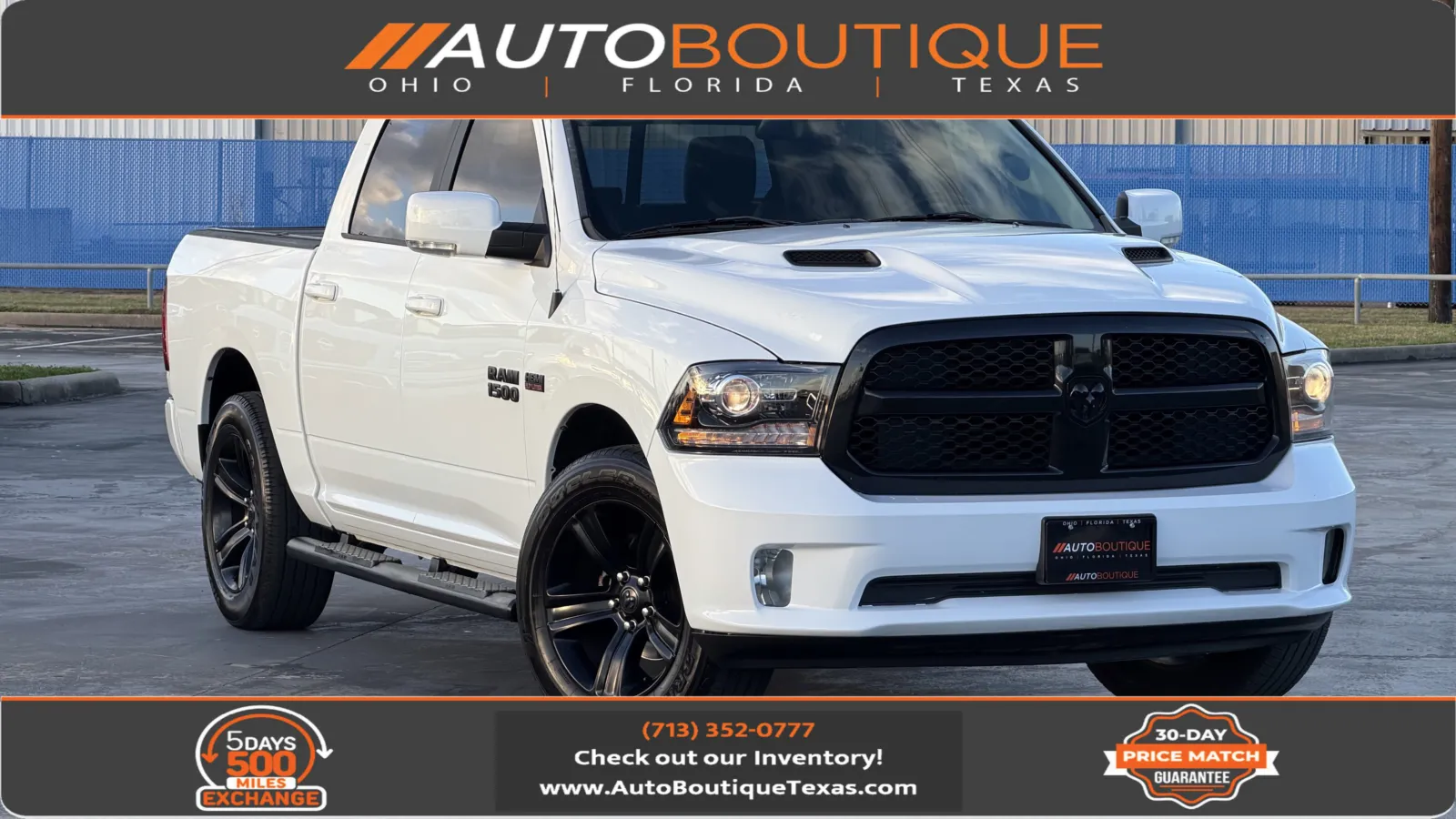 White 2017 Ram 1500 Night for sale in Alvin, TX