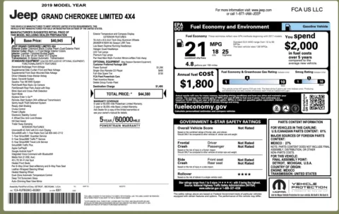 Photos of 2019 Jeep Grand Cherokee Limited for sale in Alvin, TX at Auto Boutique Texas