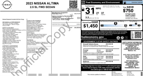 Photos of 2023 Nissan Altima 2.5 SL for sale in Alvin, TX at Auto Boutique Texas