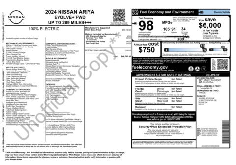 Photos of 2024 Nissan ARIYA EVOLVE+ for sale in Alvin, TX at Auto Boutique Texas