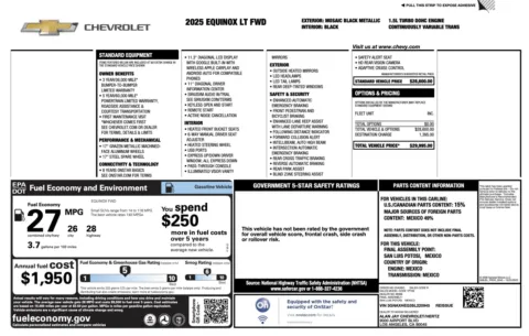 Photos of 2025 Chevrolet Equinox FWD LT for sale in Alvin, TX at Auto Boutique Texas