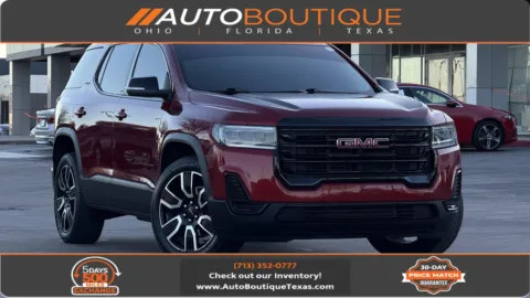 Red 2021 GMC Acadia SLE for sale in Alvin, TX