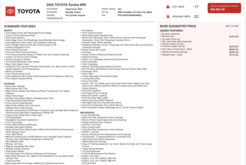 Photos of 2022 Toyota Tundra SR5 for sale in Alvin, TX at Auto Boutique Texas