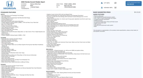 Photos of 2020 Honda Accord Sedan Sport for sale in Alvin, TX at Auto Boutique Texas