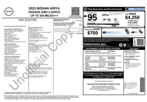 Photos of 2023 Nissan ARIYA ENGAGE for sale in Alvin, TX at Auto Boutique Texas