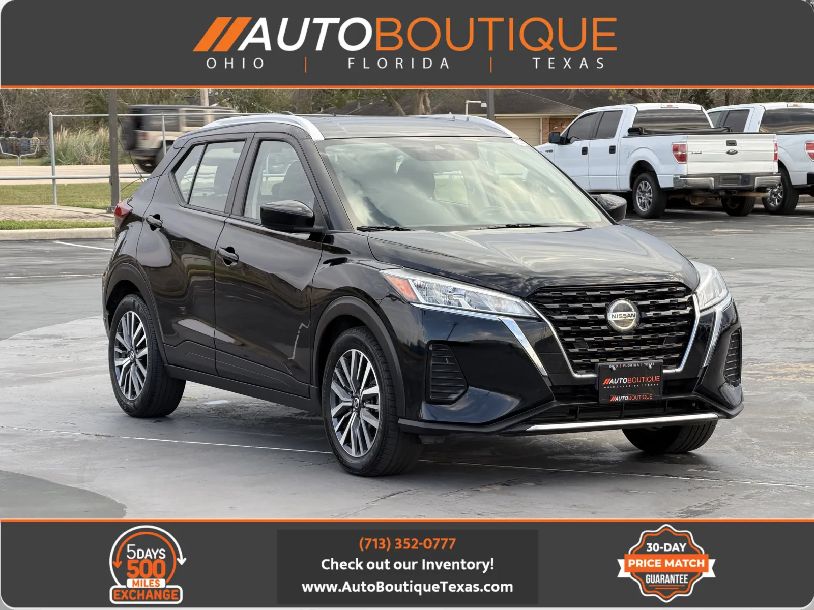 Black 2021 Nissan Kicks SV for sale in Alvin, TX