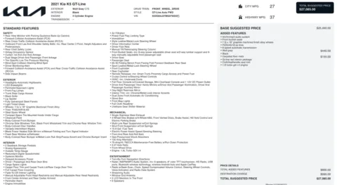 Photos of 2021 Kia K5 GT-Line for sale in Alvin, TX at Auto Boutique Texas