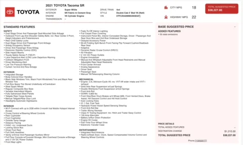 More photos of 2021 Toyota Tacoma SR at Auto Boutique Texas, TX