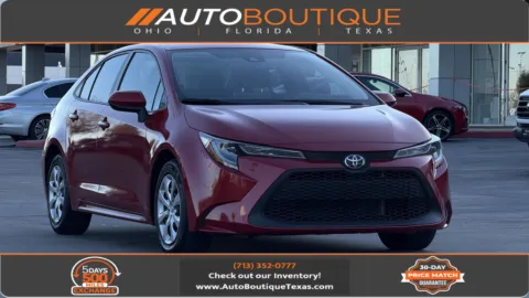 Red 2020 Toyota Corolla LE for sale in Alvin, TX