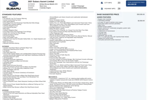 More photos of 2021 Subaru Ascent Limited at Auto Boutique Texas, TX