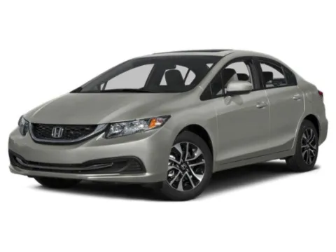 Silver 2015 Honda Civic Sedan EX for sale in Alvin, TX