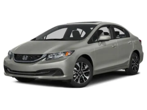 Silver 2015 Honda Civic Sedan EX for sale in Alvin, TX