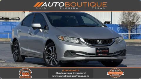 Gray 2015 Honda Civic Sedan EX for sale in Alvin, TX