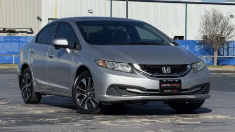 Gray 2015 Honda Civic Sedan EX for sale in Alvin, TX