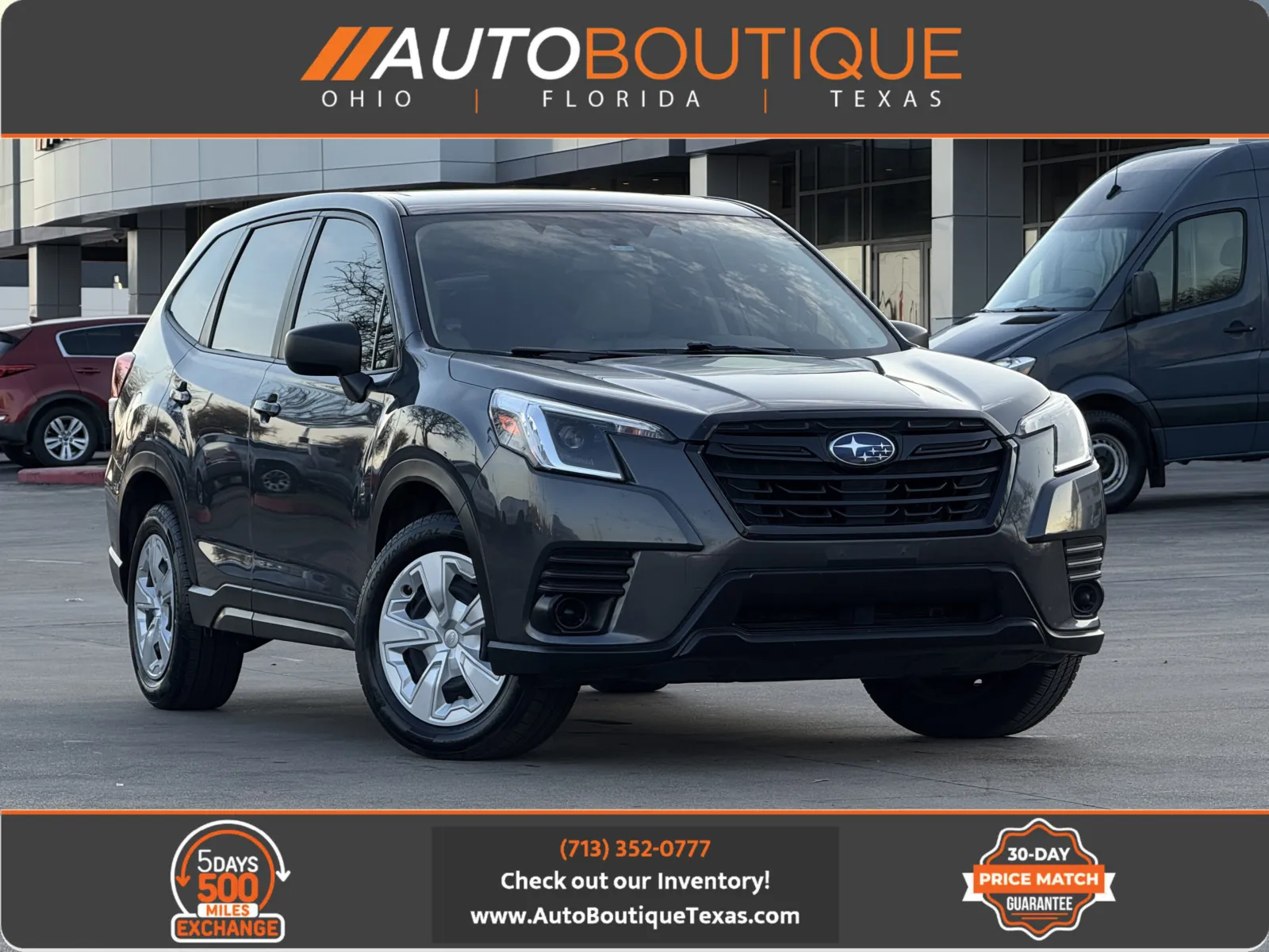 Gray 2024 SUBARU FORESTER for sale in Alvin, TX