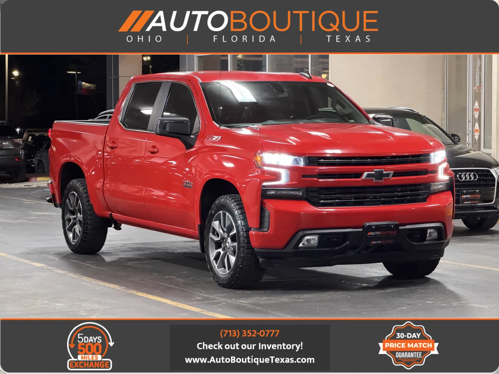 Red 2022 Chevrolet Silverado 1500 LTD RST for sale in Alvin, TX